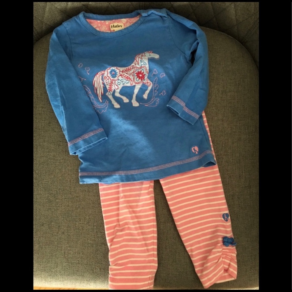 Hatley Matching Set horse - adorable 18-24 months